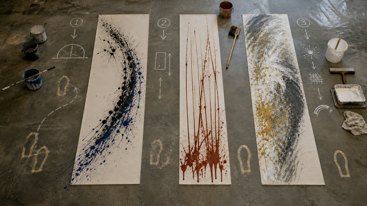Action Painting — AI가 생성한 해석 이미지 2