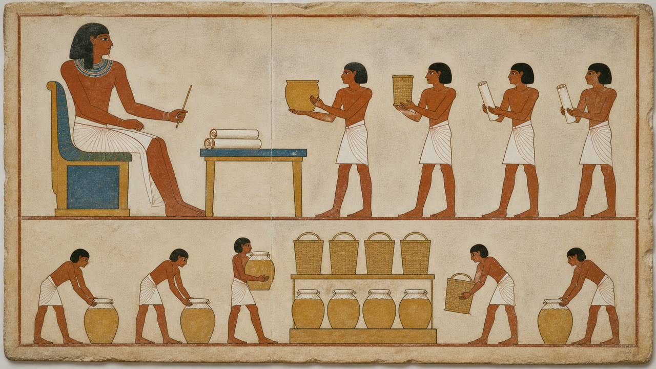Ancient Egyptian Art — interpretación generada por IA 2
