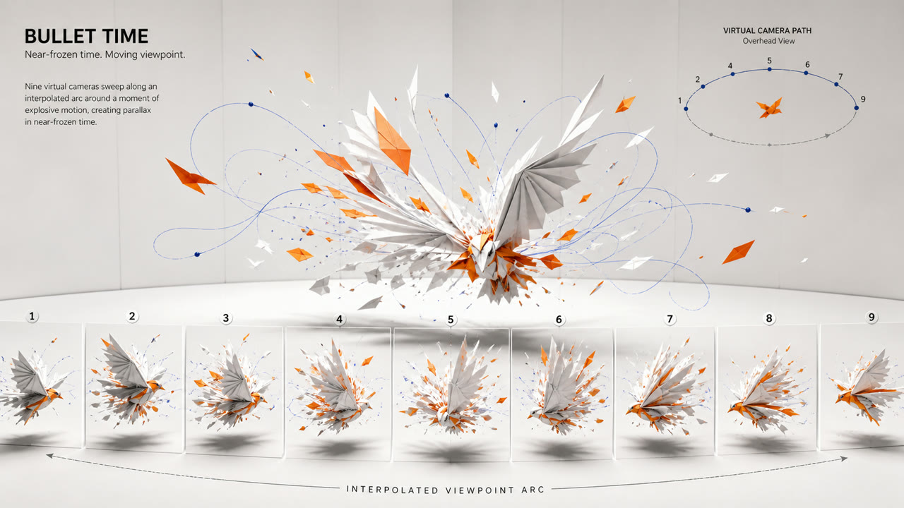 Bullet Time — AI-generated interpretation 3