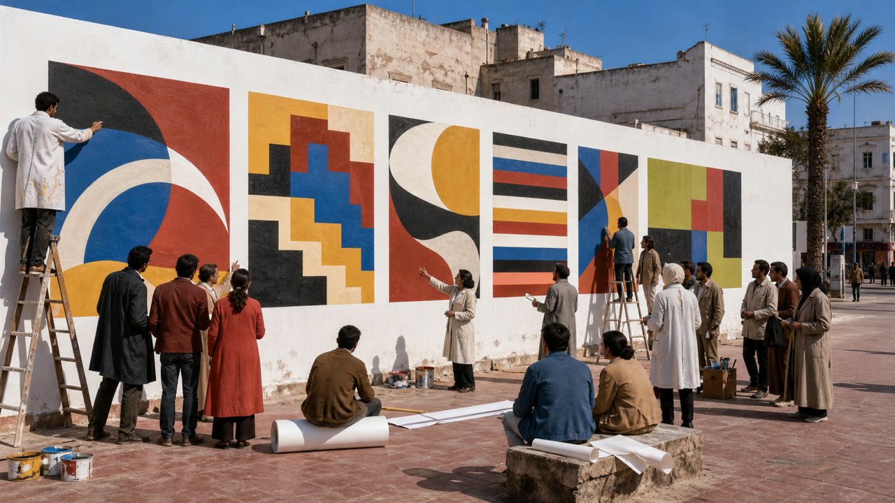 Casablanca Art School — KI-generierte Interpretation 2