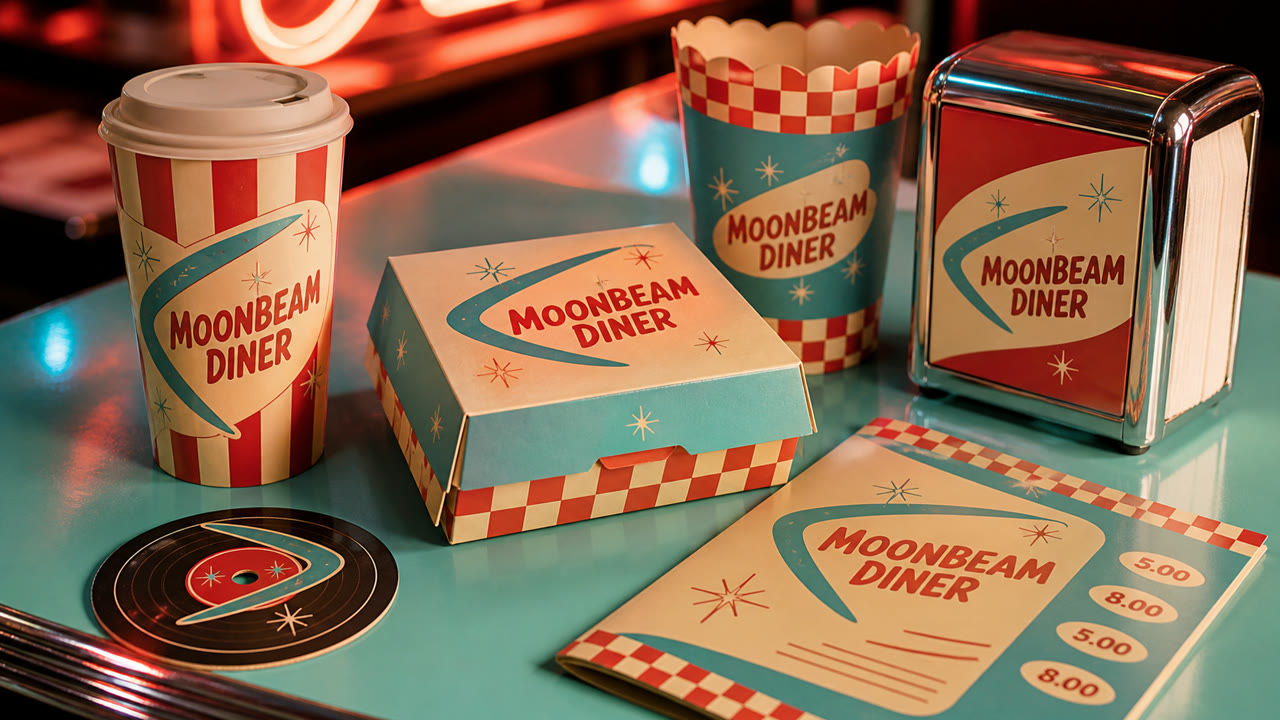 Diner Kitsch — interprétation générée par IA 2