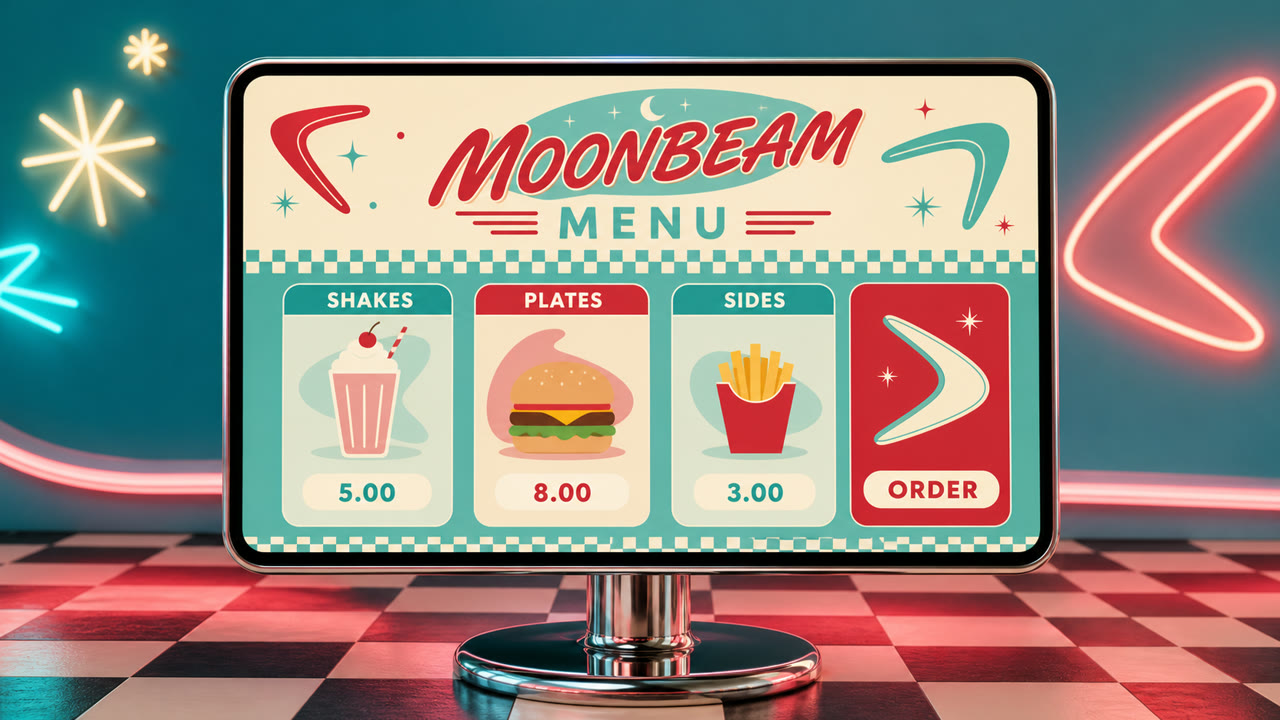 Diner Kitsch — interprétation générée par IA 3