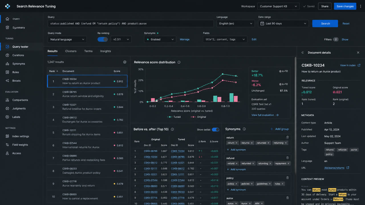 Elastic UI — KI-generierte Interpretation 3