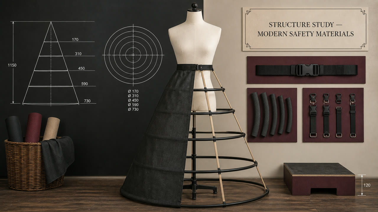 Spanish Farthingale Silhouette — AI가 생성한 해석 이미지 2