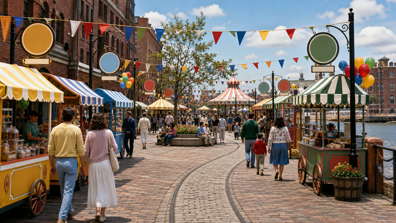 Festival Marketplace — AI-generated interpretation 3