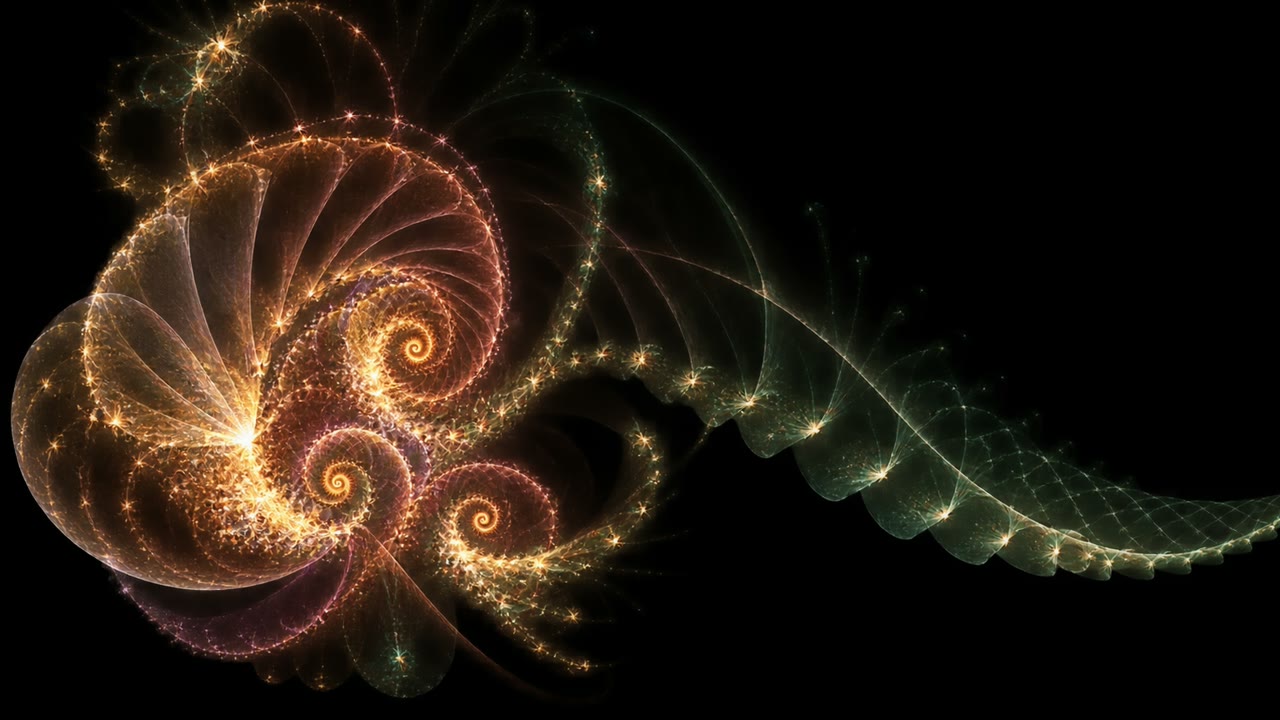 Fractal Flame — interprétation générée par IA 2