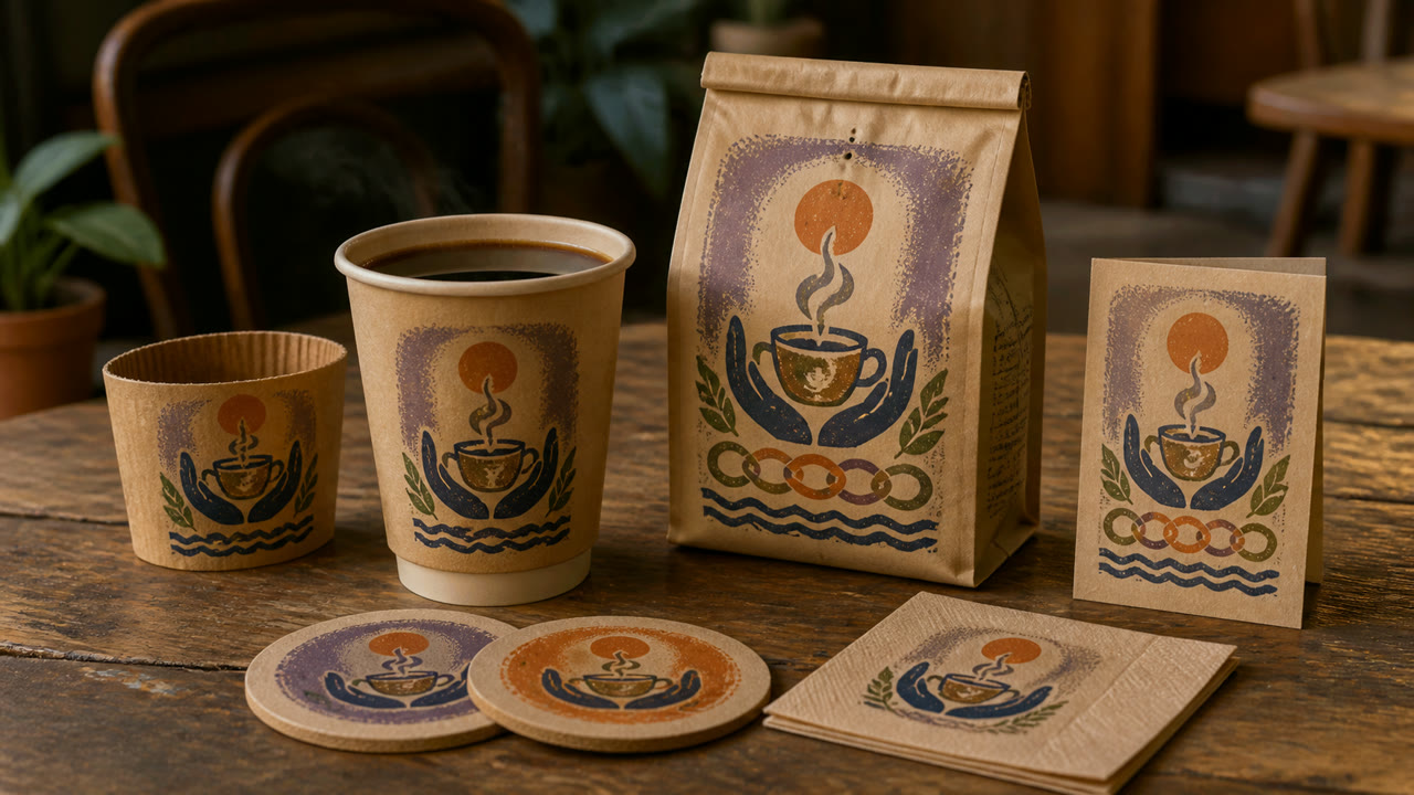 Global Village Coffeehouse — AI가 생성한 해석 이미지 2