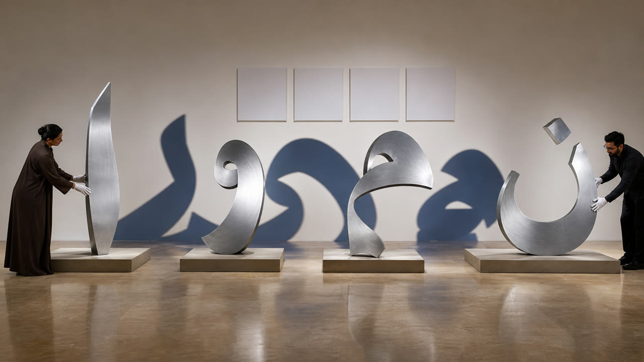 Hurufiyya — KI-generierte Interpretation 3