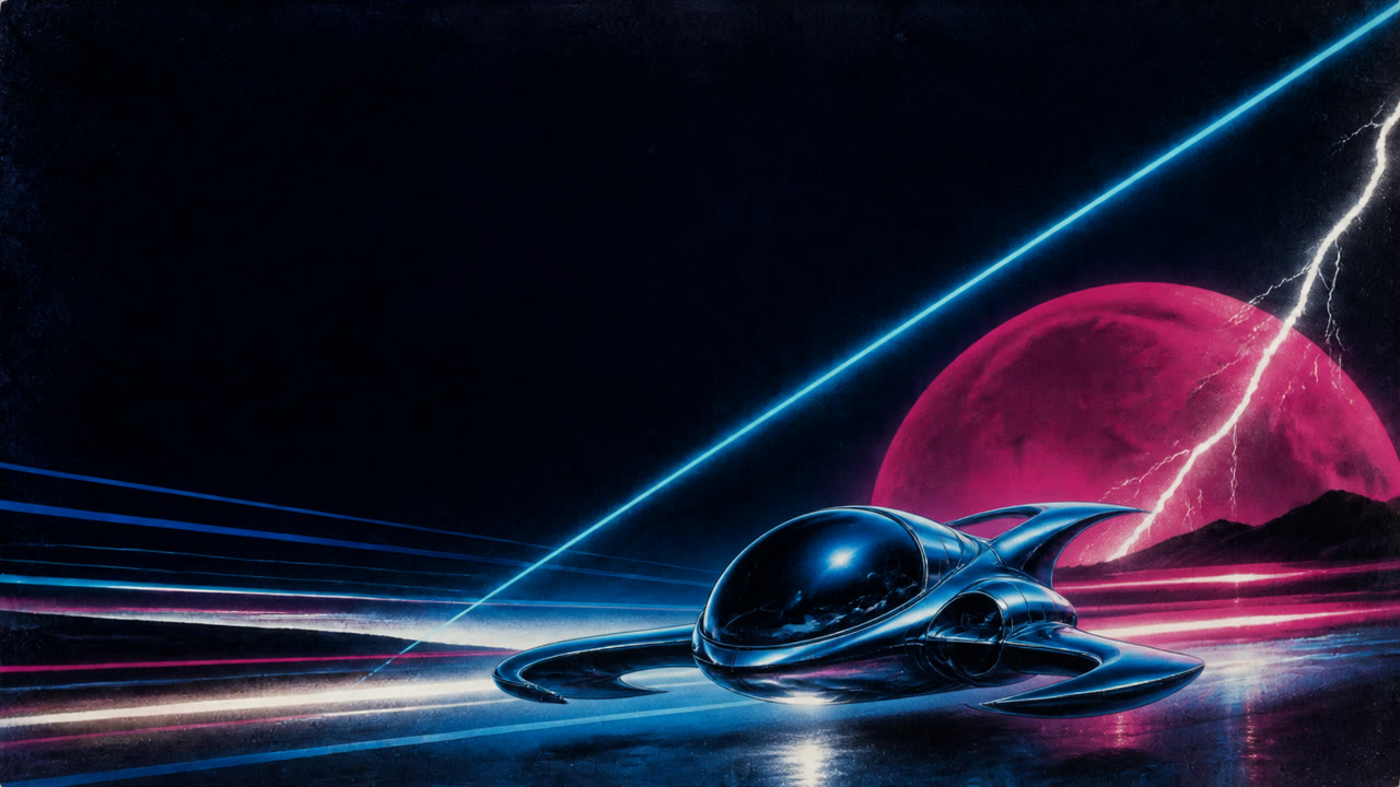 Italo Disco Cover Art — interprétation générée par IA 2