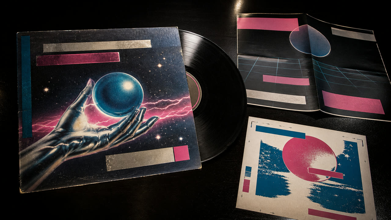Italo Disco Cover Art — interprétation générée par IA 3