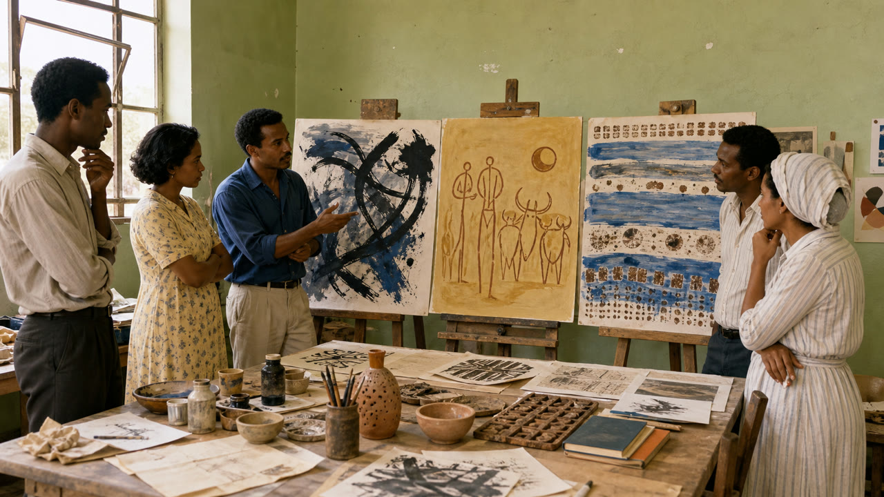 Khartoum School — AI-generated interpretation 2