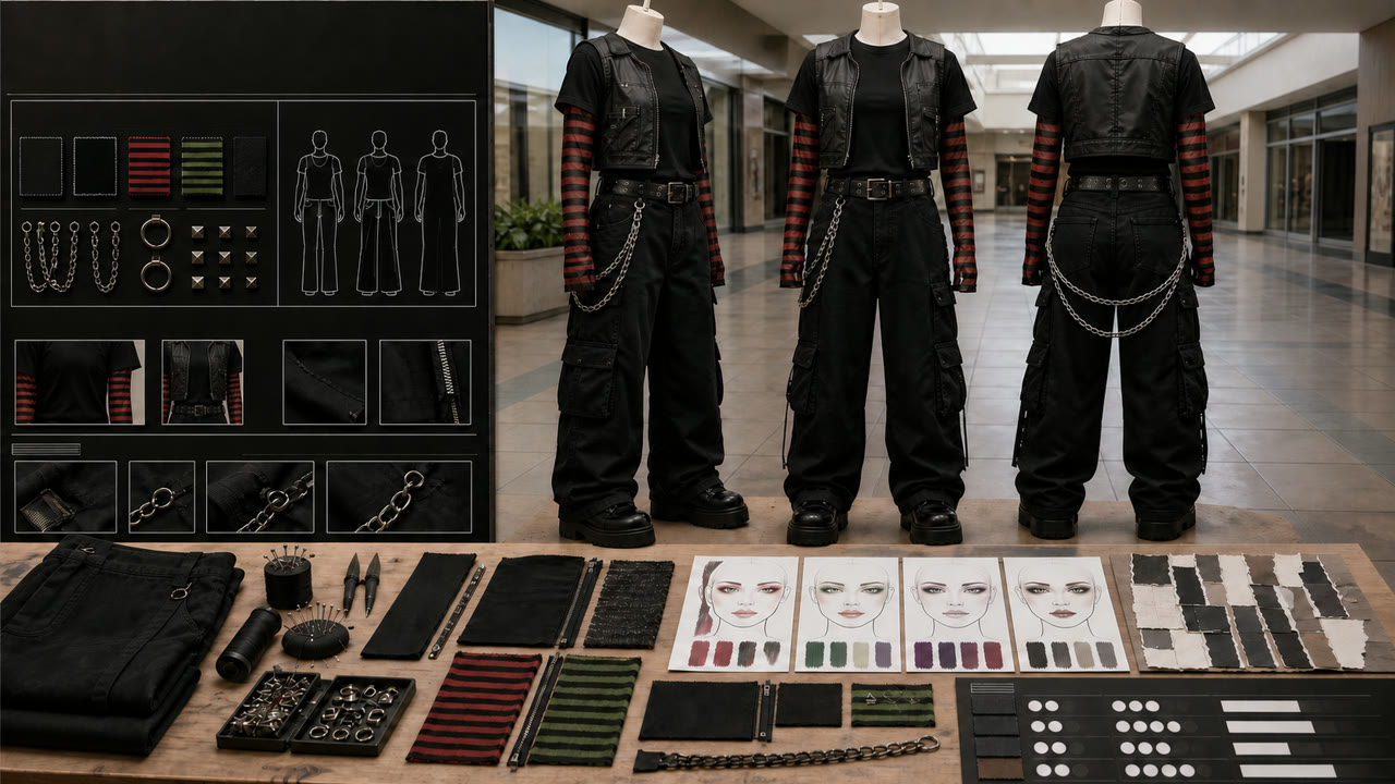 Mall Goth — AI-generated interpretation 2