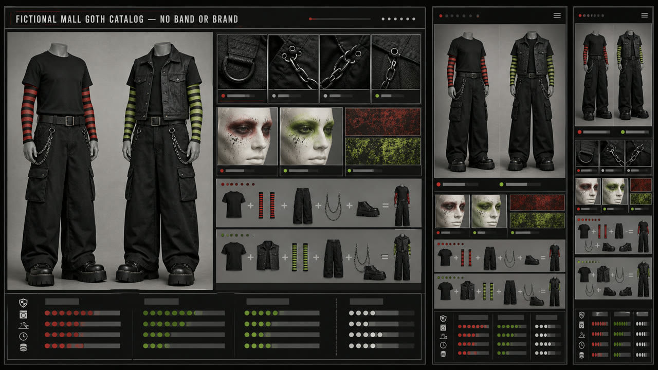 Mall Goth — AI-generated interpretation 3