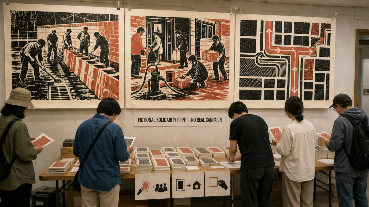 Minjung Art — KI-generierte Interpretation 3