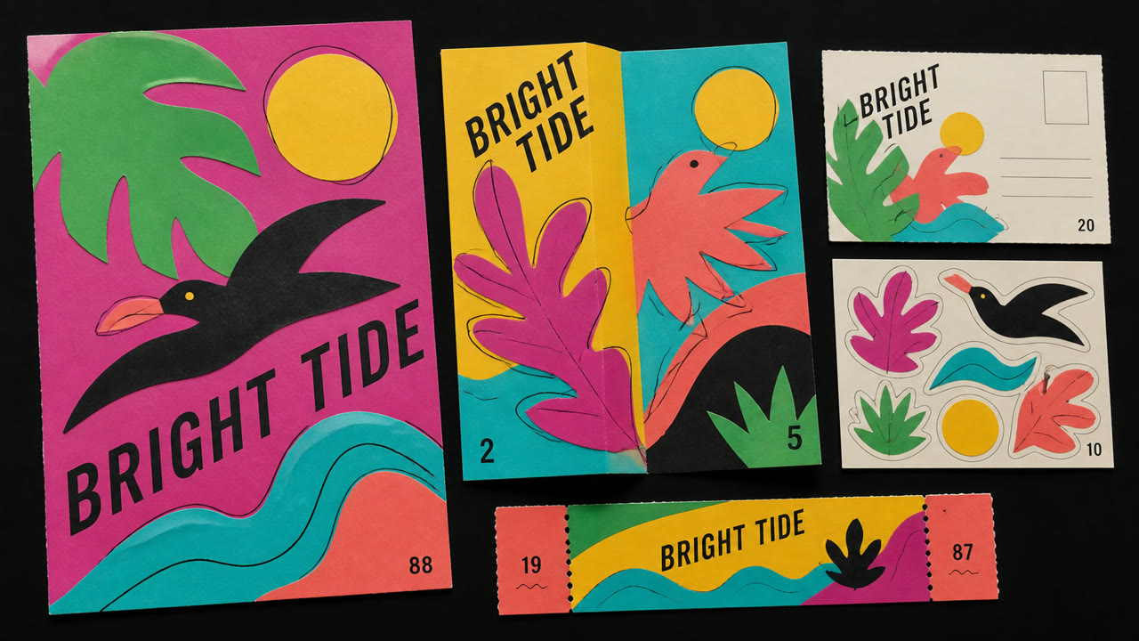 New Wave Tropical — AI가 생성한 해석 이미지 2