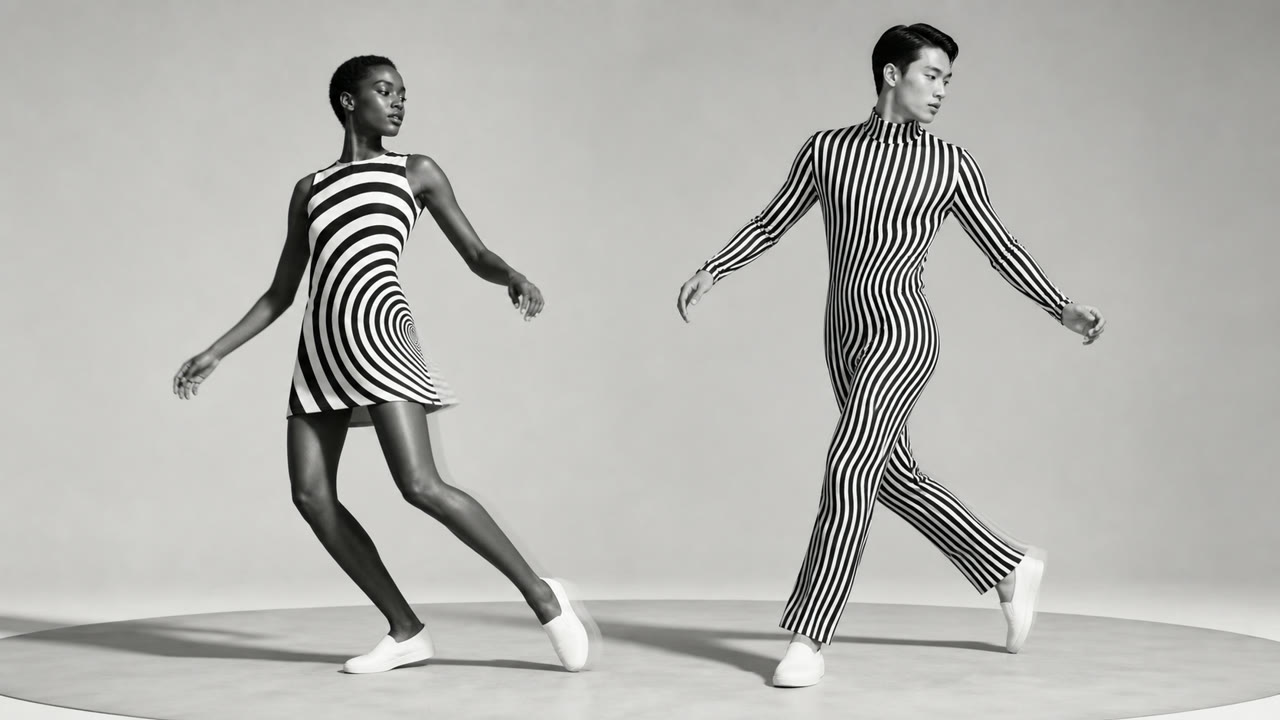 Op Art Fashion — AI生成の解釈イメージ 2