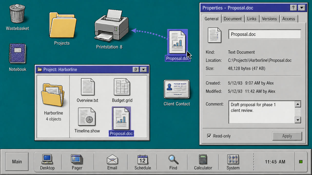 OS/2 Workplace Shell — AI-generated interpretation 2