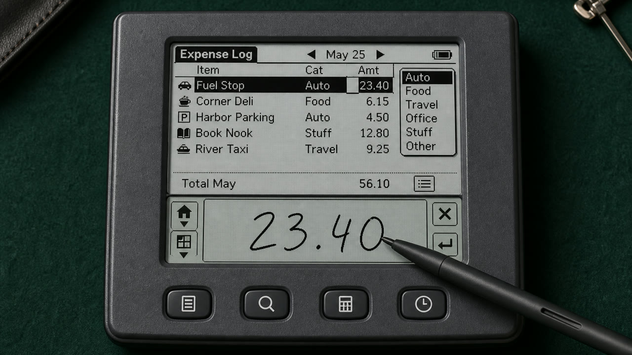 Palm OS Interface — KI-generierte Interpretation 3