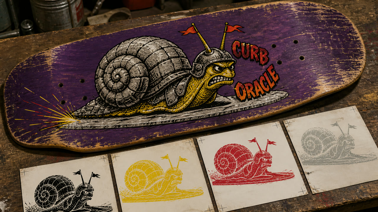Powell Peralta Deck Graphics — AI-generated interpretation 3