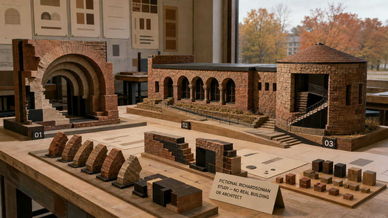 Richardsonian Romanesque — AI 生成的诠释图像 2