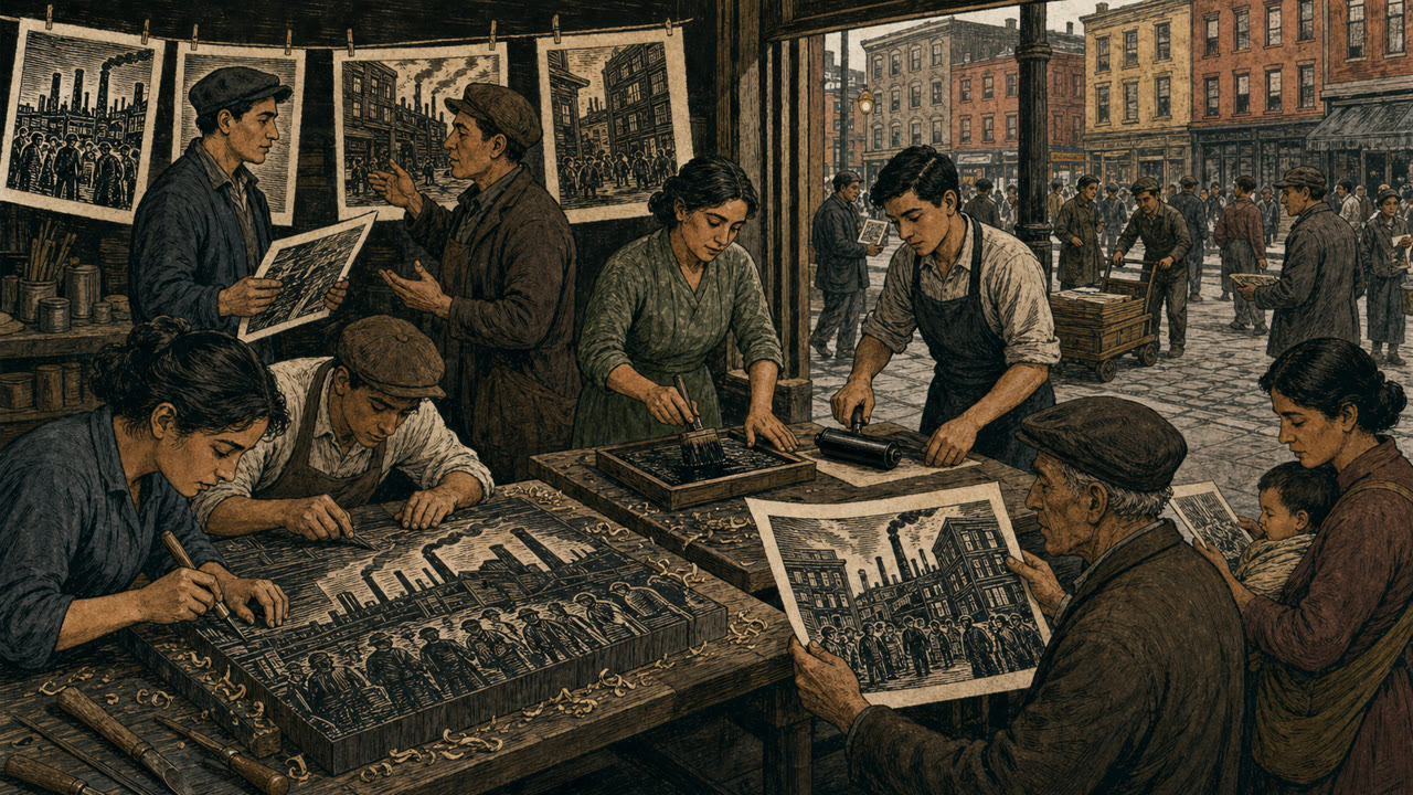 Social Realism — AI가 생성한 해석 이미지 2