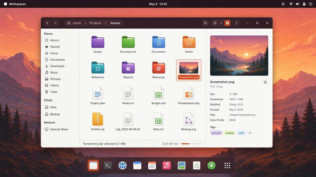 Ubuntu Yaru — interpretación generada por IA 2