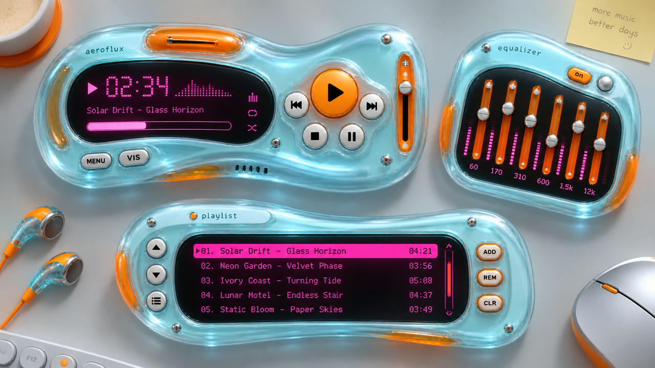 Winamp Skin — KI-generierte Interpretation 3