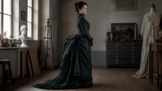 Bustle Silhouette — AI interpretation
