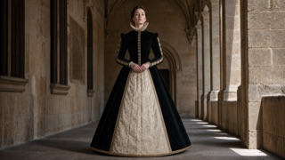 Spanish Farthingale Silhouette — AI interpretation