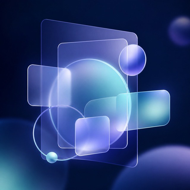 Glassmorphism — AI-generated interpretation 1