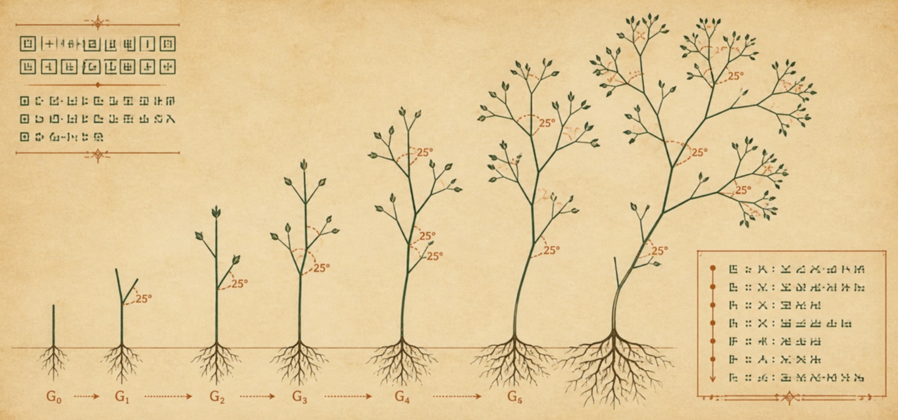 L-system Graphics — AI-generated interpretation
