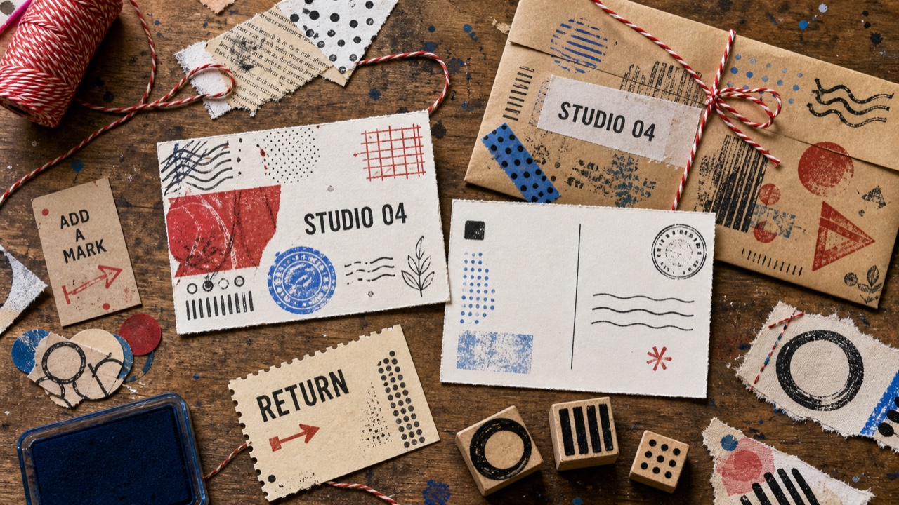 Mail Art — KI-generierte Interpretation