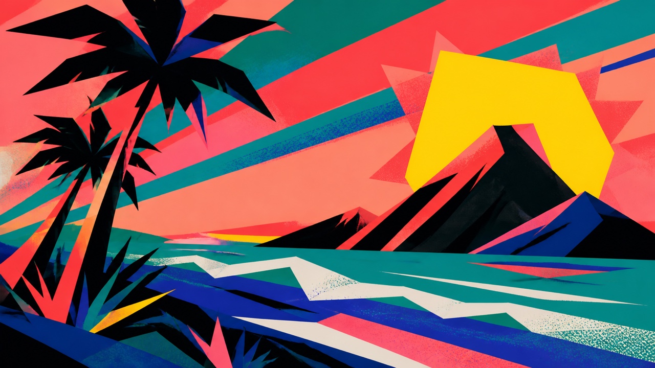New Wave Tropical — AI-generated interpretation