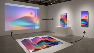 Post-Internet Art — AI가 생성한 해석 이미지