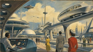 Retrofuturism — KI-generierte Interpretation