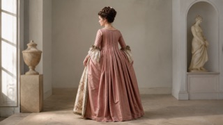 Robe à la Française — AI interpretation
