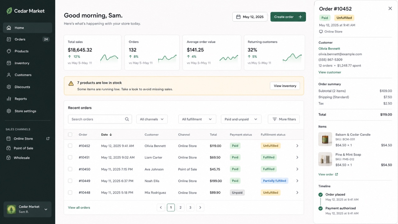 Shopify Polaris — AI interpretation, not a reference