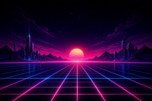 Synthwave — AI-generated interpretation 1