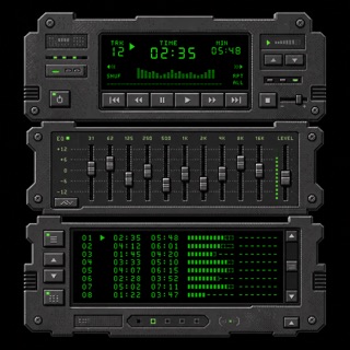 Winamp Skin — AI-generated interpretation