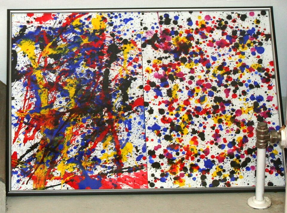 Action Painting — Action-painting example — Gmhofmann (contemporary example, not a historical Pollock work) — Wikimedia Commons / CC BY-SA 3.0
