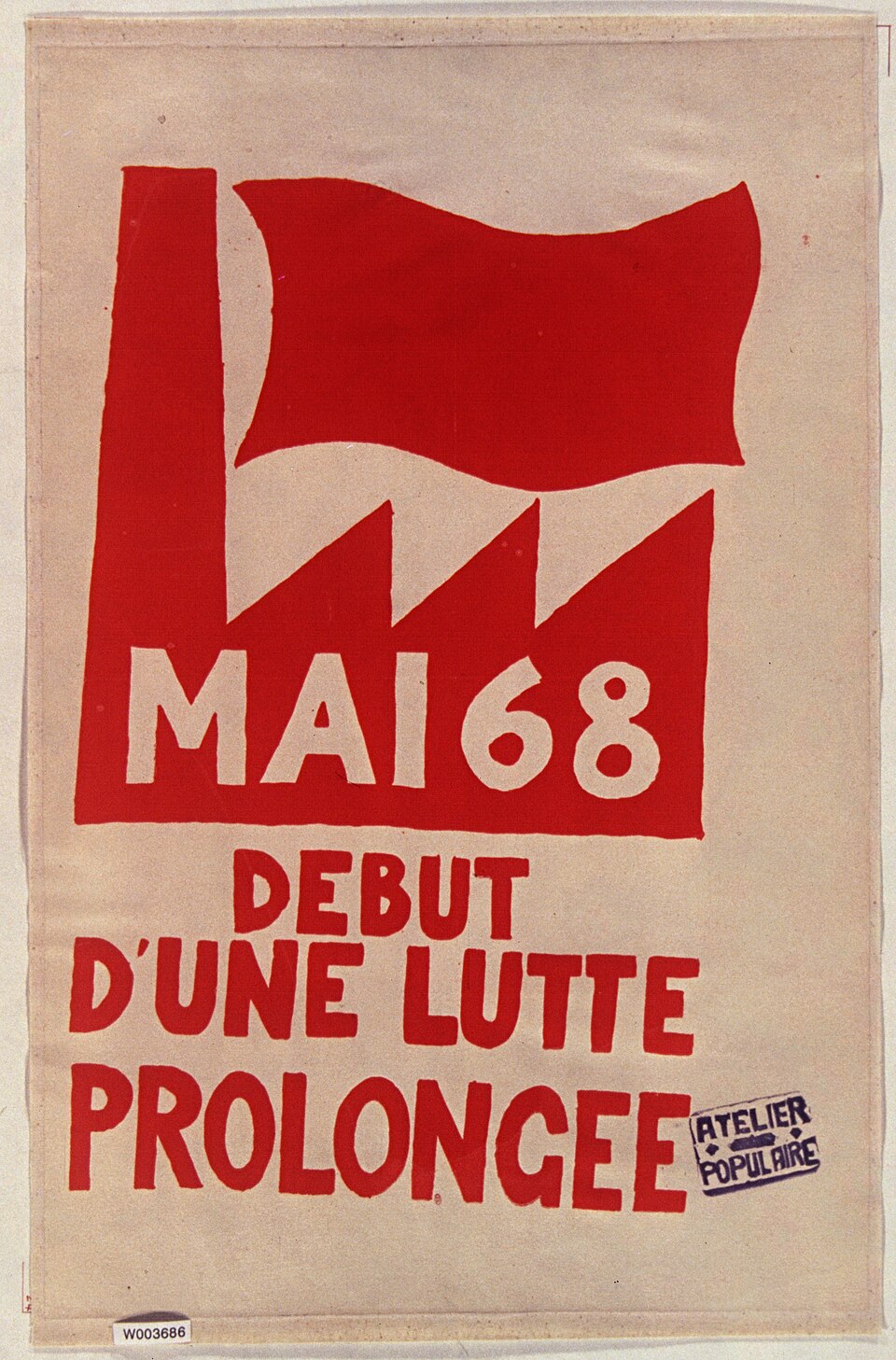 Atelier Populaire — La lutte continue, 1968 (CC0)