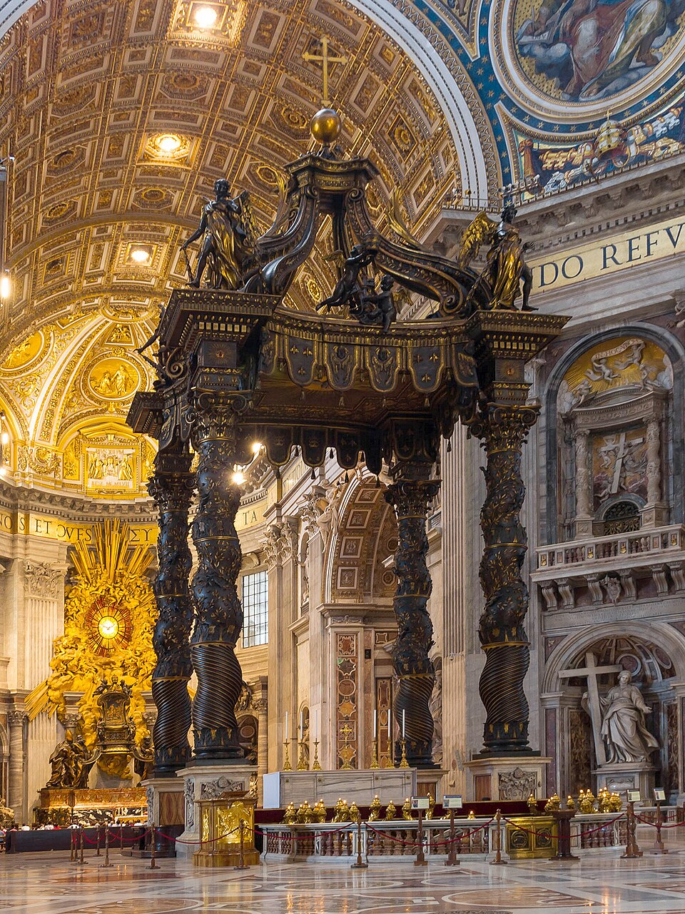Baroque — Bernini, baldachin of St. Peter's Basilica — Wikimedia Commons / CC0
