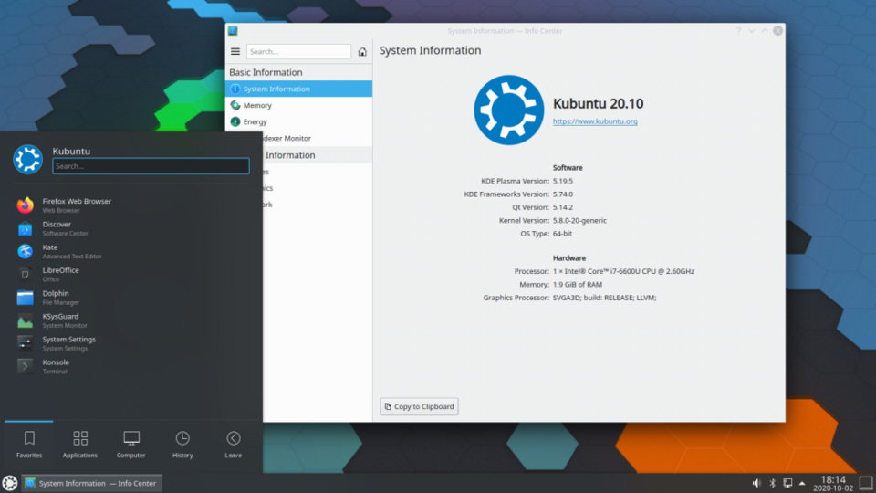 Breeze — Breeze on KDE Plasma 5, light colour scheme (Kubuntu 20.10), 2020 — Wikimedia Commons / CC BY 4.0 · © Kubuntu, Breeze