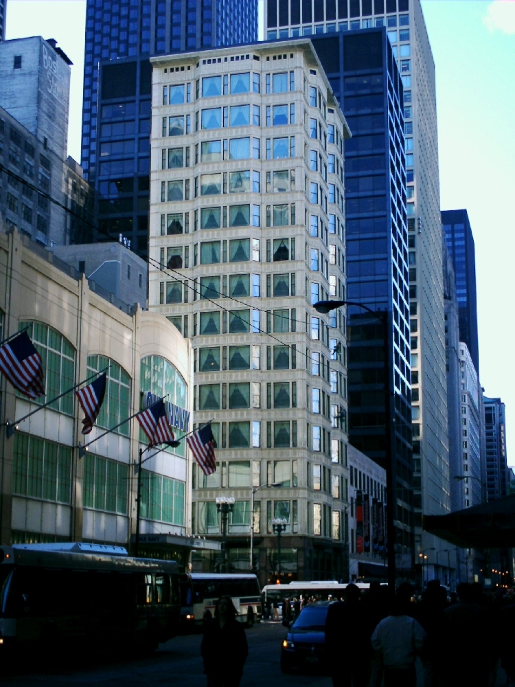 Chicago School — Reliance Building, Chicago — photo: Jay Carriker — Wikimedia Commons / CC BY-SA 2.5 · © Jay Carriker ( User:JCarriker )