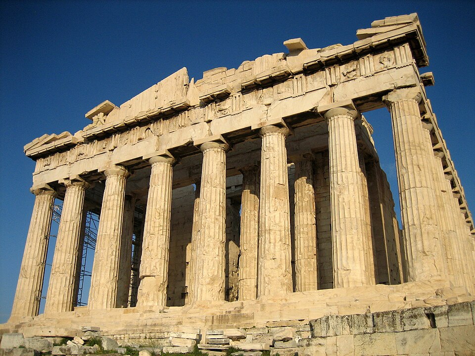 Classical Greek Art — Parthenon, Athens, west view — photo: User:Mountain — Wikimedia Commons / Public domain