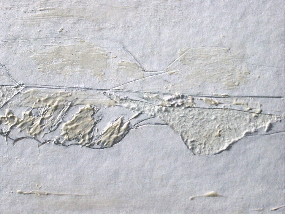 Collagraph — Collagraph paper plate — Halvard (matrix rather than printed impression) — Wikimedia Commons / Public domain