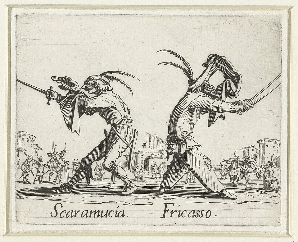 Commedia dell'Arte — Callot, from Balli di Sfessania (CC0)