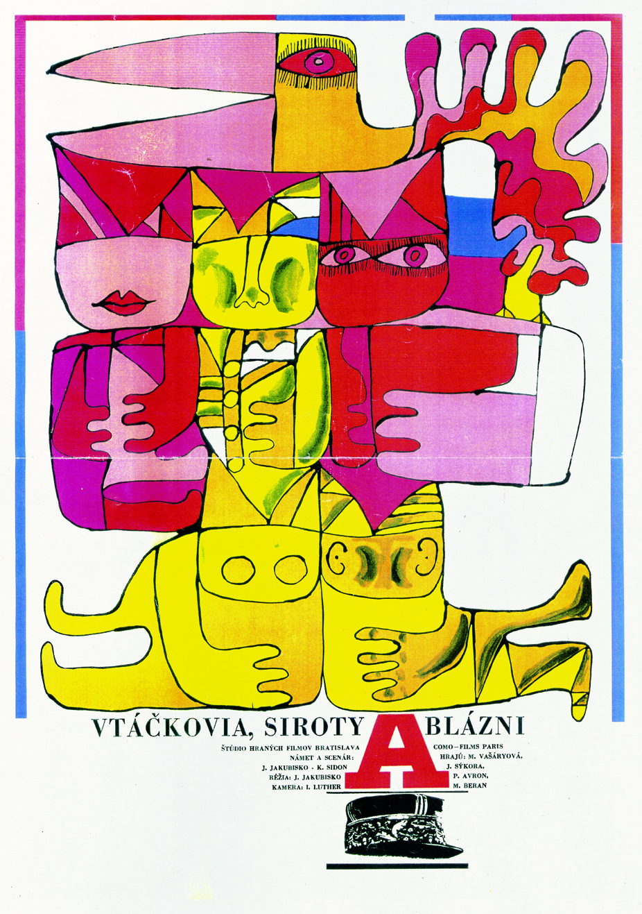 Czech Film Poster — Poster for the Czechoslovak film Vtáčkovia, siroty a blázni, 1969 — Wikimedia Commons / CC BY-SA 4.0 · © Jakubisko Film Europe, SE