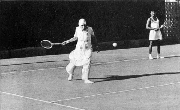 The Decisive Moment — Henri Cartier-Bresson, Mother Playing Tennis 1950 — Wikimedia Commons / Public domain