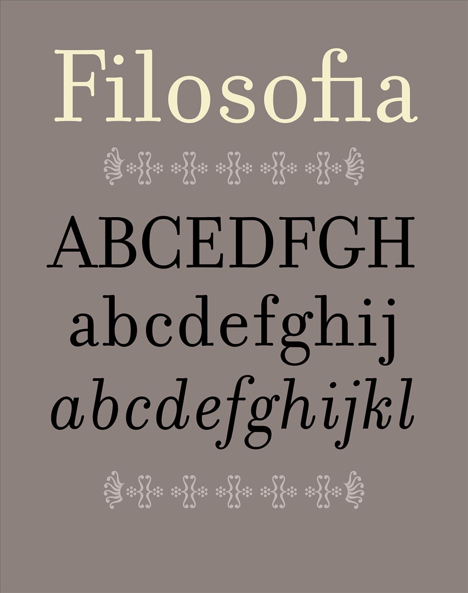 Emigre — Zuzana Licko, Filosofia 1996 — Wikimedia Commons / CC BY-SA 4.0 · © Kateallalong